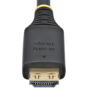 HDMI 2.0ケーブル/グリップコネクター/オス・オス/ブラック/抜け防止 UHD ディスプレイケーブル StarTech.com
