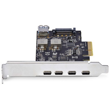 PCI Express拡張カード/PCIe 3.0 x4/4x USB-C + 1x USB-A 3.2 Gen 2 10Gbps/3A15W/Windows Linux/PCIe USB C増設ボード StarTech.com