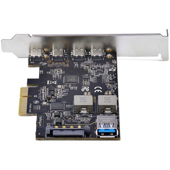 PCI Express拡張カード/PCIe 3.0 x4/4x USB-C + 1x USB-A 3.2 Gen 2 10Gbps/3A15W/Windows Linux/PCIe USB C増設ボード StarTech.com