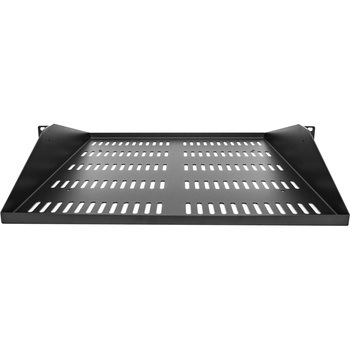 サーバーラック棚板/2U/19インチラック対応/センター固定 カンチレバー型/放熱スリット付き/耐荷重91kg/高耐久/ラックアクセサリー StarTech.com