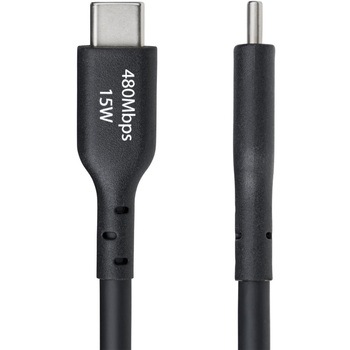 USBケーブル/USB 2.0 Type-A - Type-C/4m/3A 15W/オス オス/ブラック/充電 & データ転送 同期/USB充電器 モバイルバッテリー対応 充電コード StarTech.com
