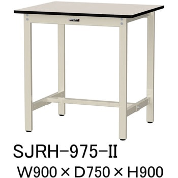 中量作業台/耐荷重500kg_固定式H900_塩ビシート天板_ワークテーブル500シリーズ 山金工業