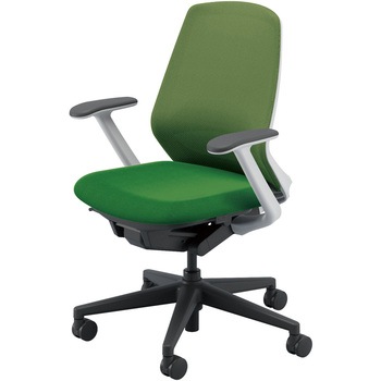 5-373-3664 Nimbus(ニンバス)/ミドルバック/ホワイトフレーム/ブラック脚/T型肘 内田洋行 20225680