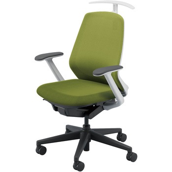 5-373-3643 Nimbus(ニンバス)/ミドルバック/ホワイトフレーム/ブラック脚/T型肘 内田洋行 20226145