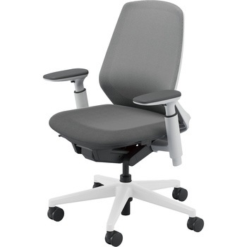 5-373-5811 Nimbus(ニンバス)/ミドルバック/ホワイトフレーム/ホワイト脚/アジャスタブル肘 内田洋行 20228209