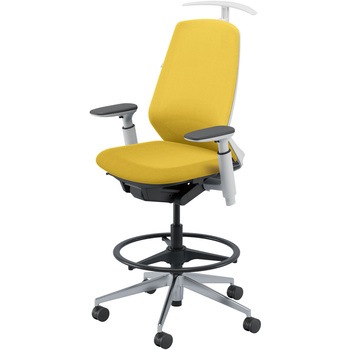 5-374-4875 Nimbus(ニンバス)/ハイシート/ハイバック/ホワイトフレーム/アジャスタブル肘 内田洋行 20236408