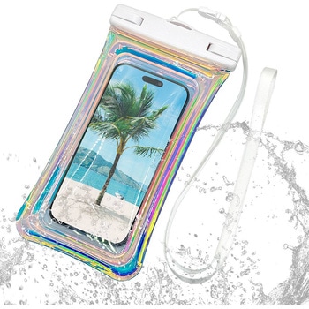 スマートフォン用 防水ケース IP68 オーロラカラー BL ラスタバナナ