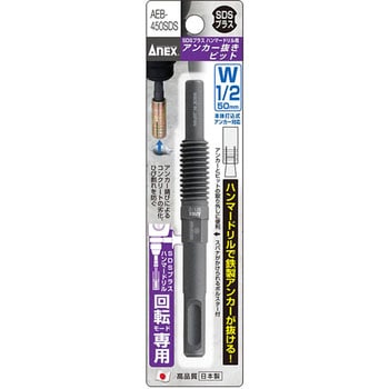 アンカー抜きビット SDSプラスシャンク ANEX