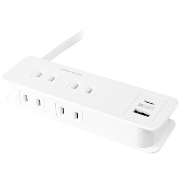 旅行用電源タップ AC4 USBA+C PD20W 1m 自動識別 リバーシブル カシムラ