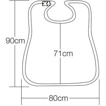 ソフラピレンエプロン しずく 竹虎