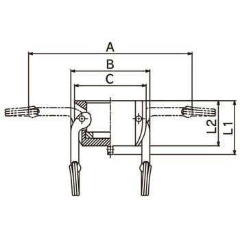 OPWカムロックカプラー ダストキャップ PP TOYOX(トヨックス)