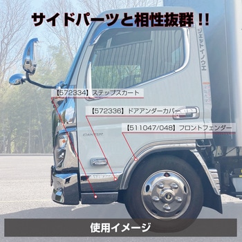 20キャンター標準フロントバンパー用コーナースポイラー JET INOUE(ジェットイノウエ)