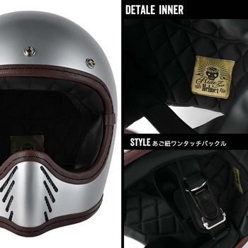ヘルメット バイク  レトロ オフロード VMX トリプルクロス RIDEZ(ライズ)