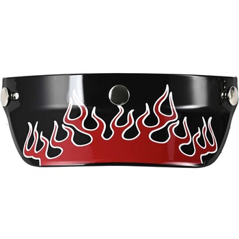 Duckhill Peak Visor バイク用バイザー ファイアレッド RIDEZ(ライズ)