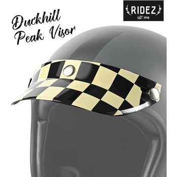 Duckhill Peak Visor バイク用バイザー チェッカー RIDEZ(ライズ)