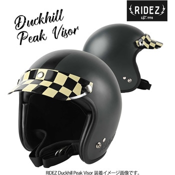 Duckhill Peak Visor バイク用バイザー チェッカー RIDEZ(ライズ)