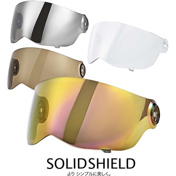 X&XX用シールド SOLID SHIELD-RAINBOW MIRROR RIDEZ(ライズ)