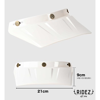 バイク ロングバイザー トリプルクロス RIDEZ(ライズ)