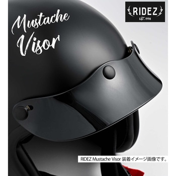 バイク用 ショートバイザー レトロ ヴィンテージ RIDEZ(ライズ)