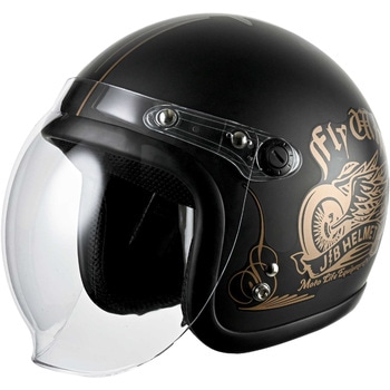 ジェットヘルメット シールド付き JB FLYWHEEL RIDEZ(ライズ)