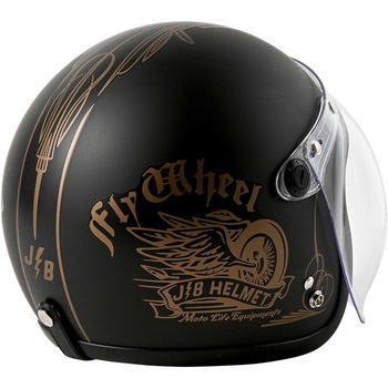 ジェットヘルメット シールド付き JB FLYWHEEL RIDEZ(ライズ)