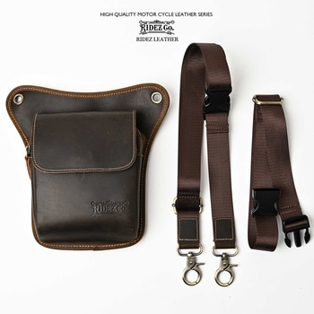 本革 レッグバッグ 牛革 バイク ライダースバッグ RBP04 RIDEZ(ライズ)