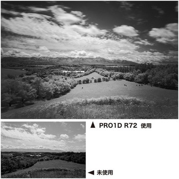 黒白用(赤外撮影)レンズフィルター PRO1D R72 N Kenko(ケンコートキナー)