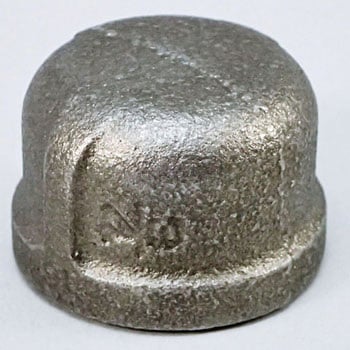 キャップ 可鍛鋳鉄製管継手 (黒) 桑名金属工業