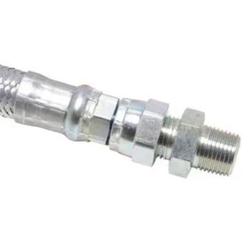 油圧ホース NWP70 6 外装ワイヤーブレード (両端金具1005+アダプタ付) YOKOHAMA(横浜ゴム)