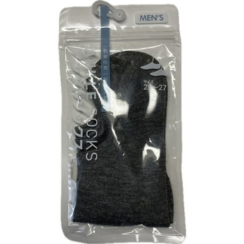 紳士ソックス アンクル丈 グレー 25-27cm ブルーメイト