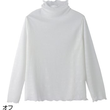 821241 メロー衿ジャカートTシャツ ケアファッション