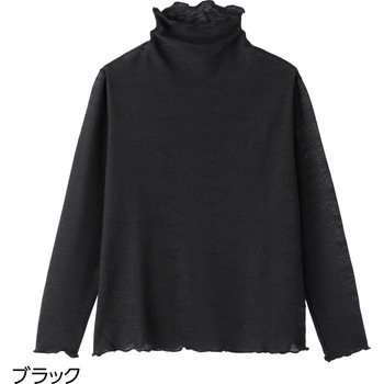 821241 メロー衿ジャカートTシャツ ケアファッション