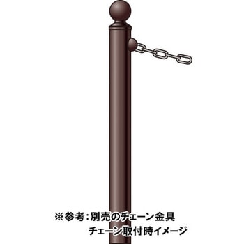 鋼製タイプ(チェーン柵)シティタイプ車止め 積水樹脂