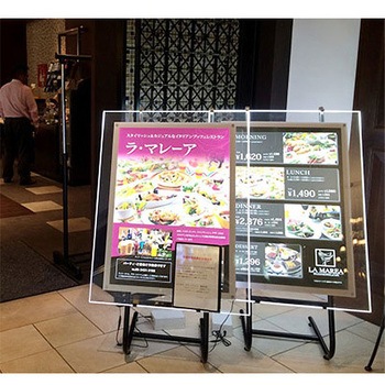 LEDアクリルパネル 屋外用 角型 昼白色 グリーンクロス