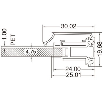 イージーライトパネル 屋内用 ツヤ無シルバー A4 角型 (59481A4*) グリーンクロス
