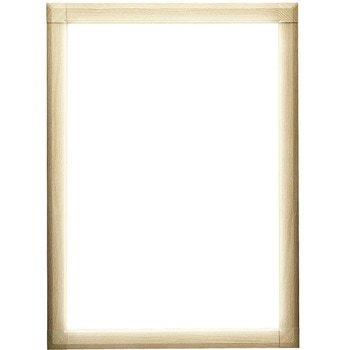 PGライトLEDスリム PG-44S 屋内用 半ツヤ木目白木調 B0 角型 スタンド仕様 グリーンクロス