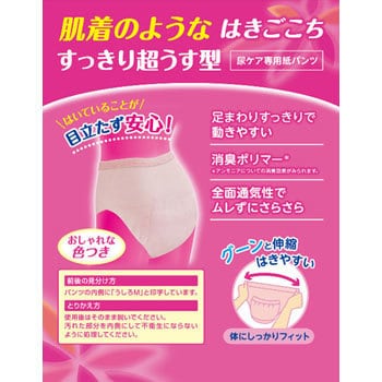 ポイズ肌着ごこちパンツ女性用2回分 日本製紙クレシア 紙おむつ 通販モノタロウ