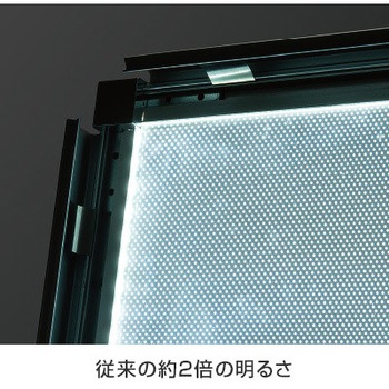 イージーライトパネル ver2．0 屋内用 ブラック B1 角型  62160B1B グリーンクロス