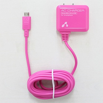 microUSBリバーシブルコネクターAC充電器 PK エアージェイ