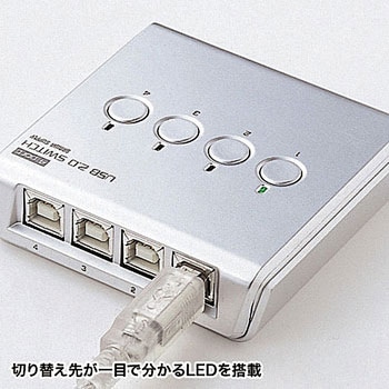 USB2.0手動切替器(4回路) サンワサプライ