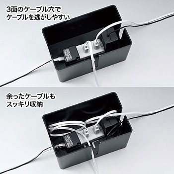 ケーブル&タップ収納ボックス(Sサイズ) サンワサプライ