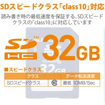 SDカード Class10 データ復旧サービス付 著作権保護機能 メモリーカード エレコム