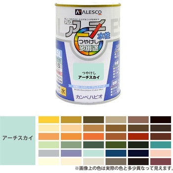 カンペハピオ ペンキ 塗料 水性 つやけし アーチホワイト 7L 水性塗料 日本製 アレスアーチ 00227652551070