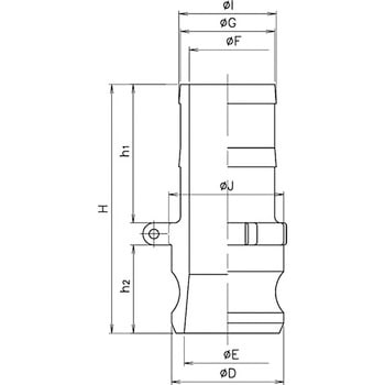 ホースシャンクアダプター PP 小澤物産(OZC)