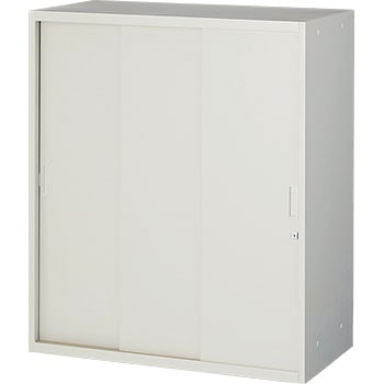 U型壁面書庫(スチール引違い3枚戸タイプ) TRUSCO