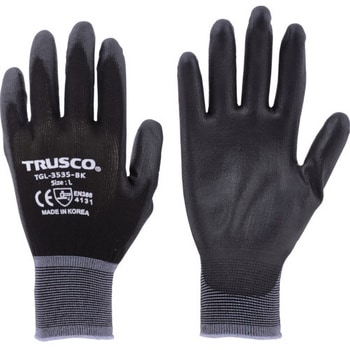 カラーナイロン手袋PU手のひらコート TRUSCO