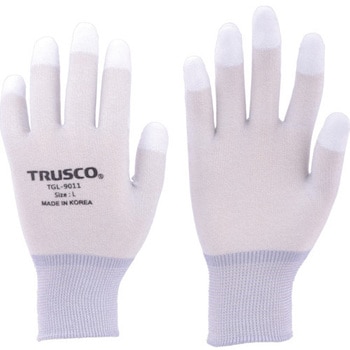 カーボン・ナイロンインナー手袋PU指先コート TRUSCO