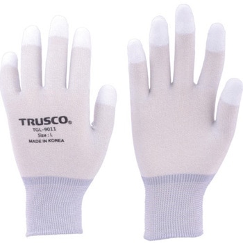 カーボン・ナイロンインナー手袋PU指先コート TRUSCO