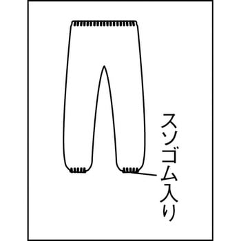 不織布使い捨て保護服ズボン TRUSCO