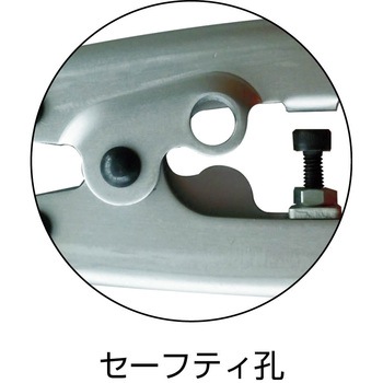 ミニカッター アルミハンドルタイプ軽量 セーフティ孔付 TRUSCO